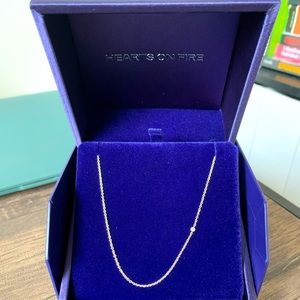 Hearts on Fire Bezel Diamond Necklace